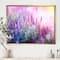 Designart - Growing and Blooming Lavender - Floral Framed Canvas Art print